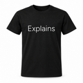 Explains T-Shirt in black