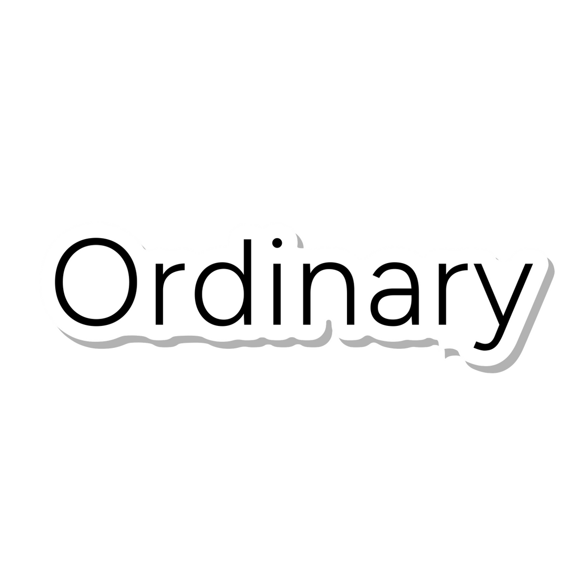 Ordinary die-cut sticker