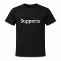 Supports T-Shirt in black