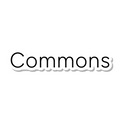 Commons die-cut sticker