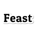 Feast die-cut sticker