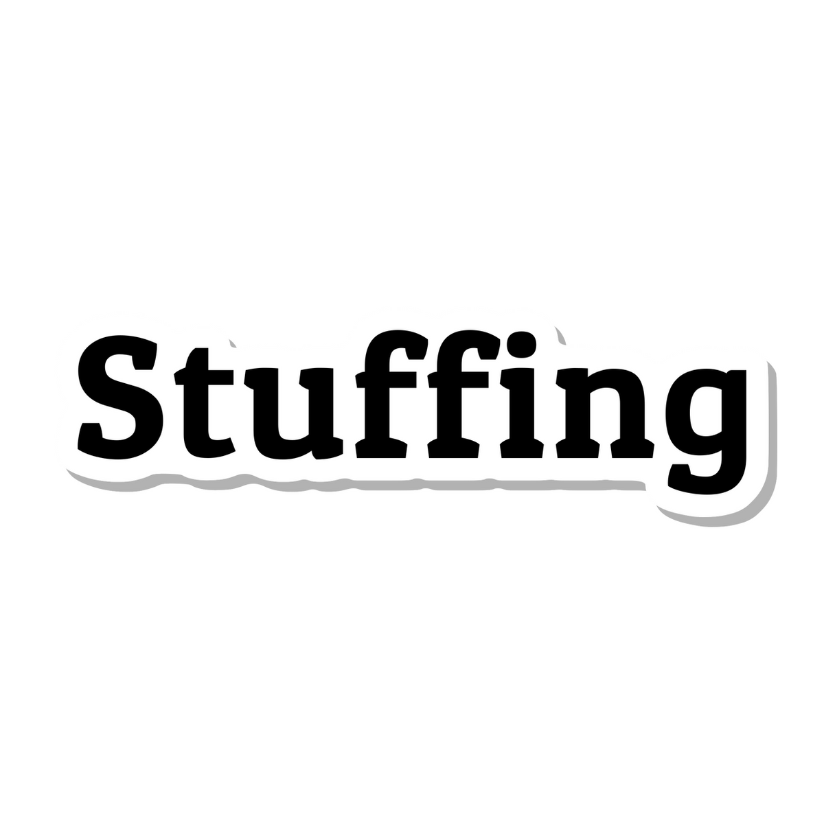 Stuffing die-cut sticker