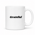 Grateful Mug in white