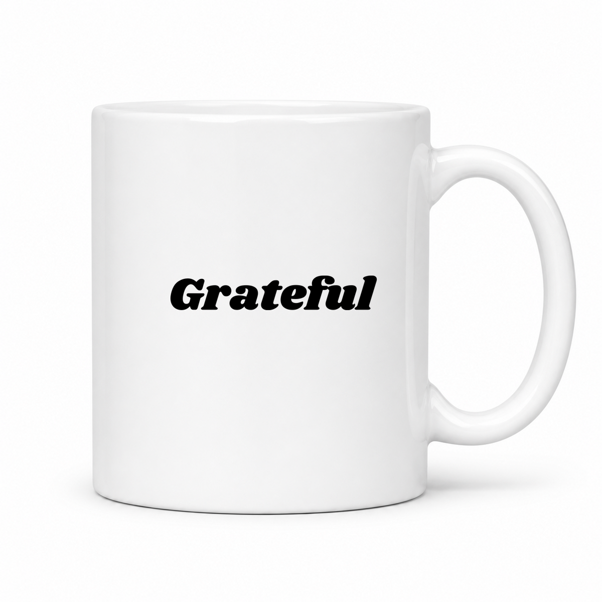 Grateful Mug in white
