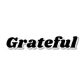 Grateful die-cut sticker