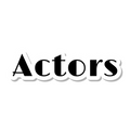Actors die-cut sticker