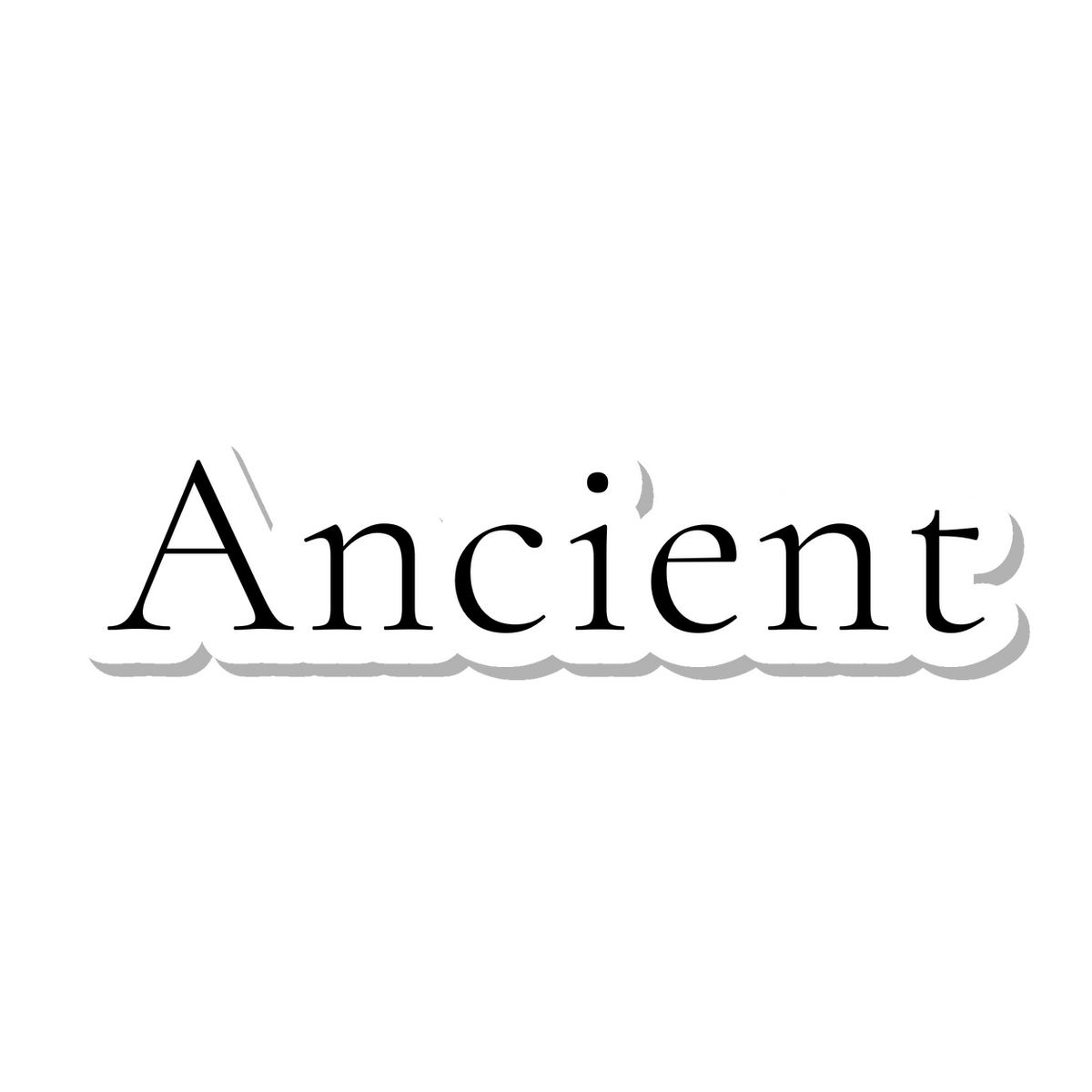 Ancient die-cut sticker