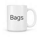 Bags Mug in white with handle right