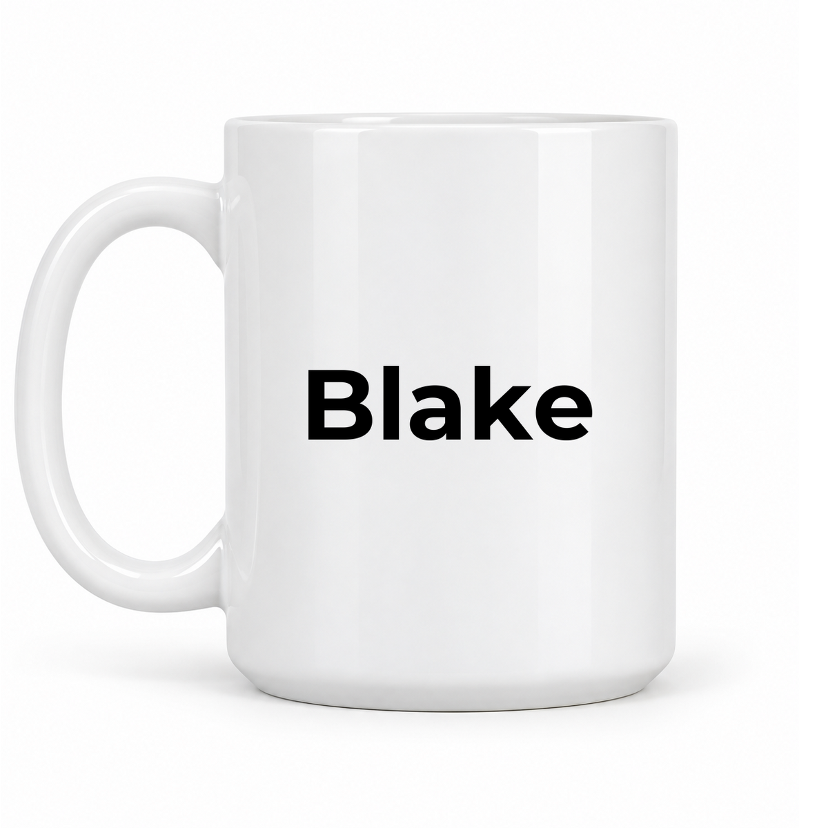 Blake Mug in white with handle left