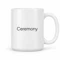 Ceremony Mug in white with handle right