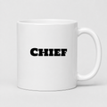 Chief Mug in white