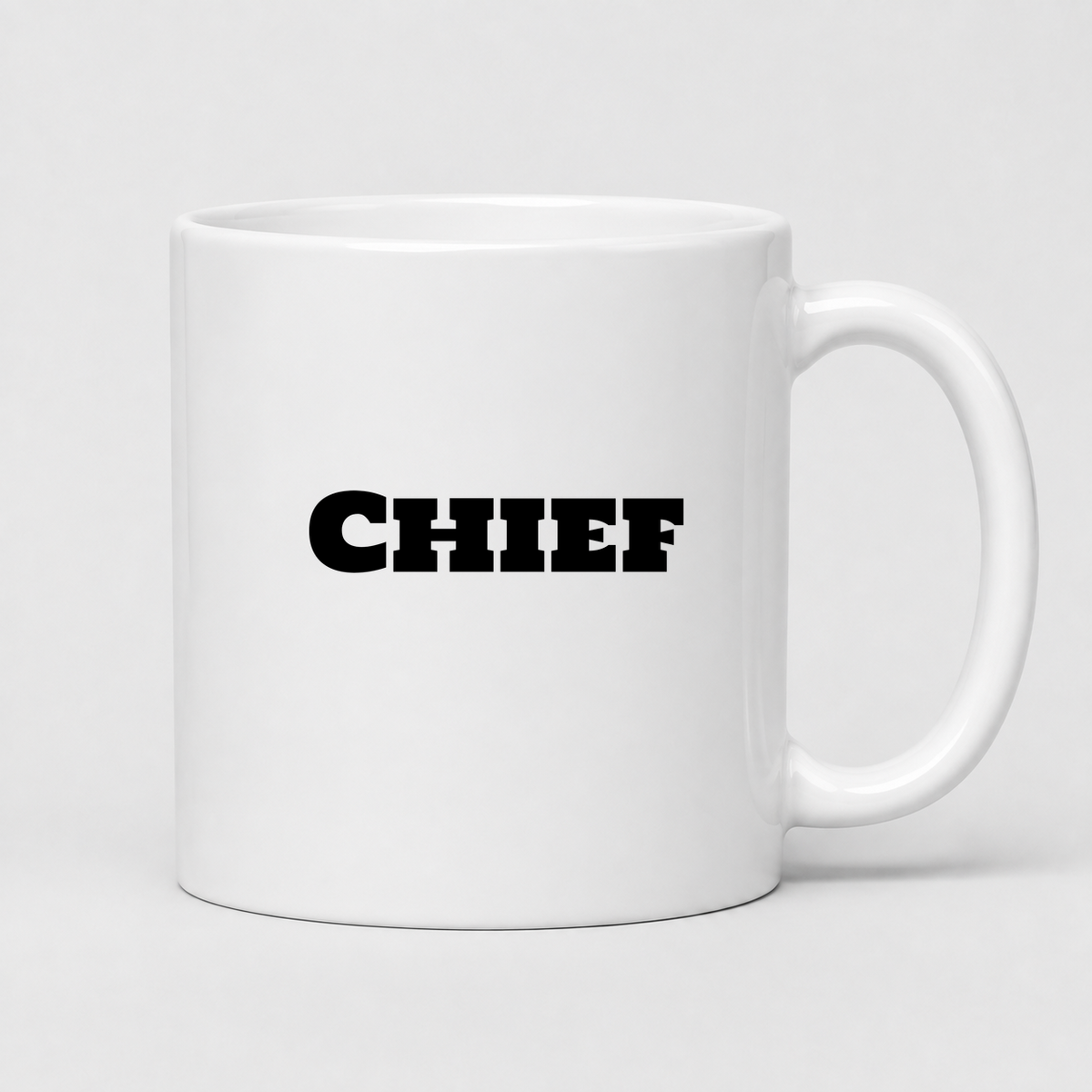 Chief Mug in white