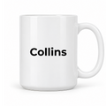Collins Mug in white with handle right
