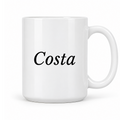Costa Mug in white with handle right