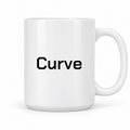 Curve Mug in white with handle right
