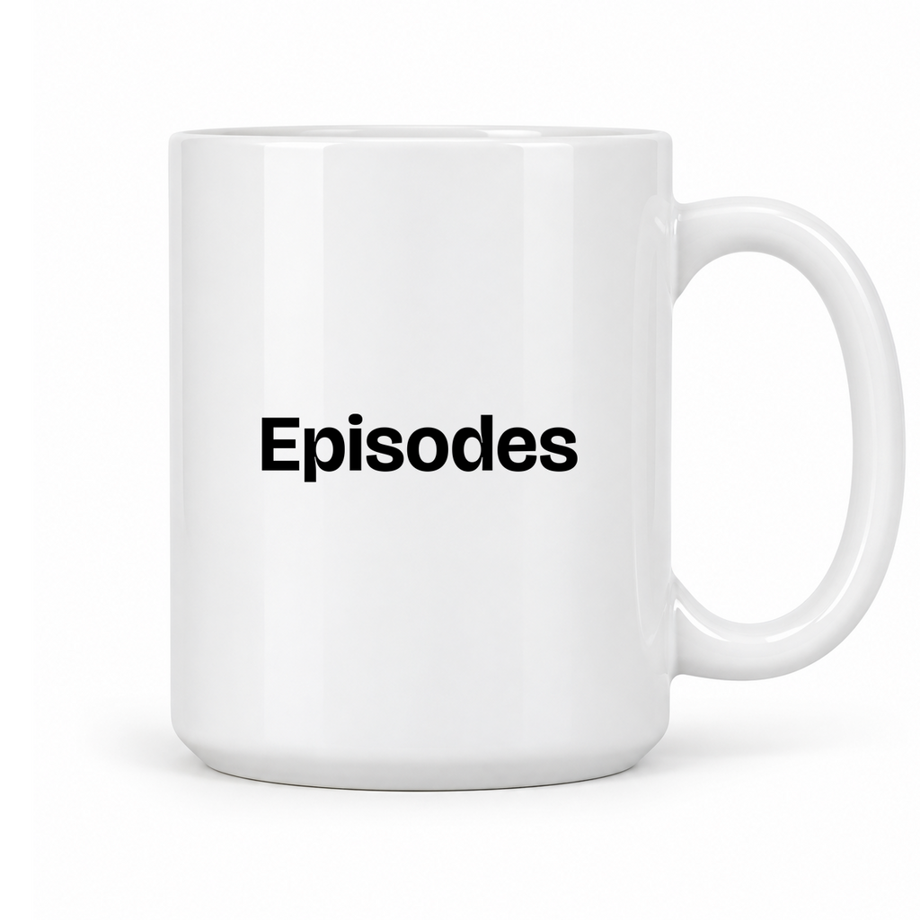 Episodes Mug in white with handle right