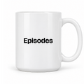 Episodes Mug in white with handle right