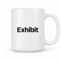 Exhibit Mug in white with handle right
