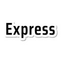 Express die-cut sticker