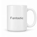 Fantastic Mug in white with handle right