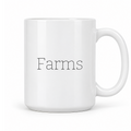 Farms Mug in white with handle right