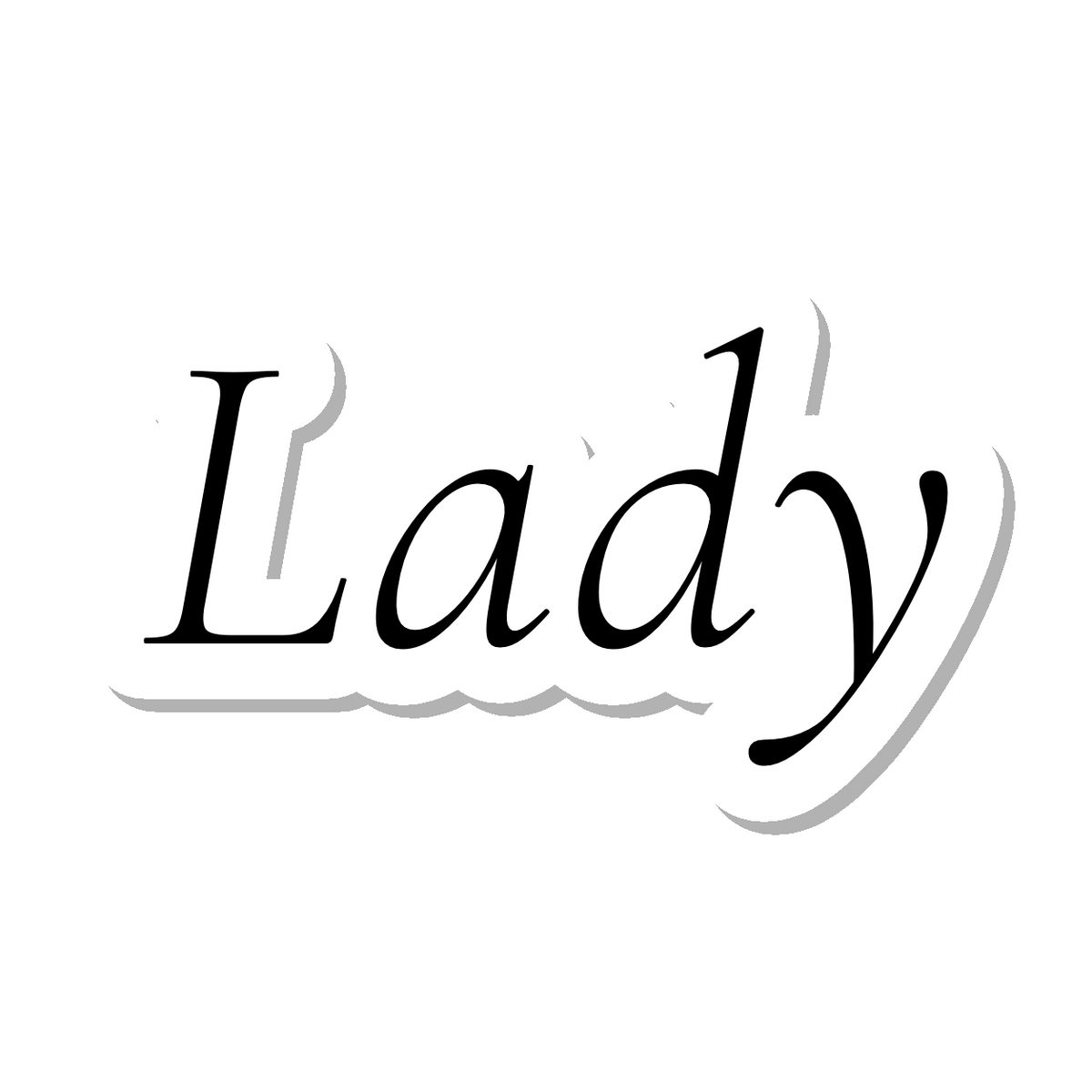 Lady die-cut sticker