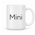 Mini Mug in white with handle right