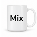Mix Mug in white with handle right
