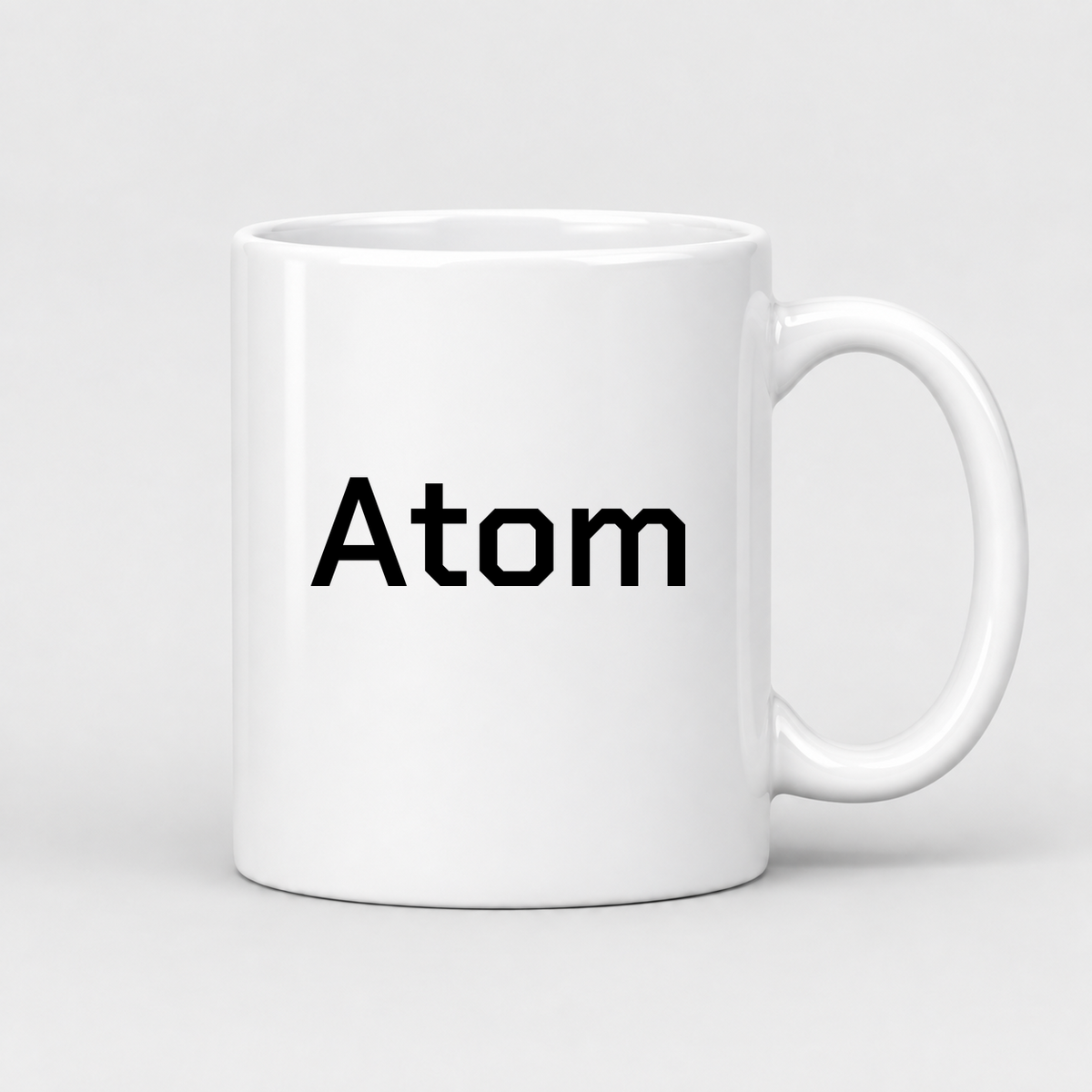 Atom Mug in white