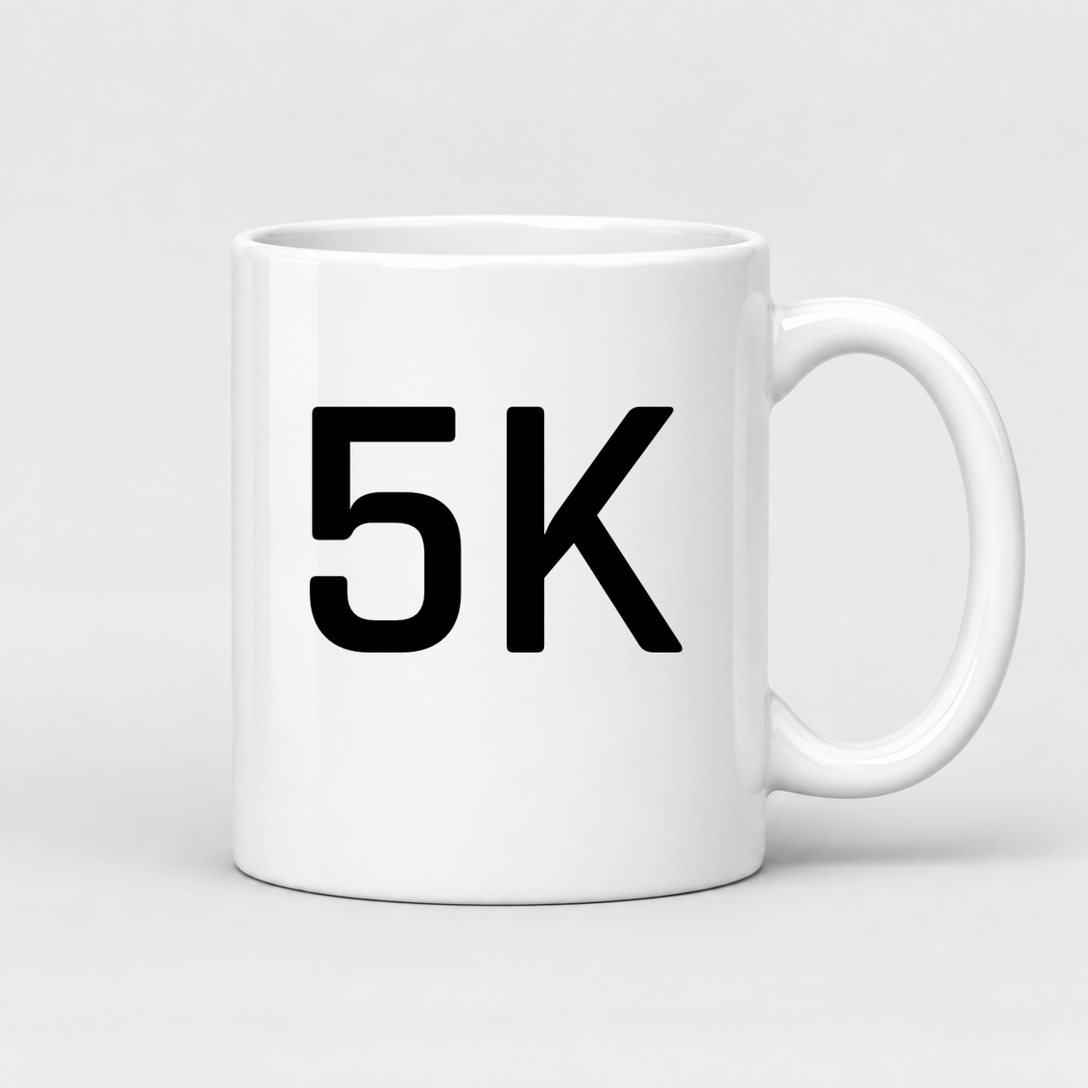 5K Mug in white
