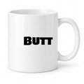 Butt Mug in white