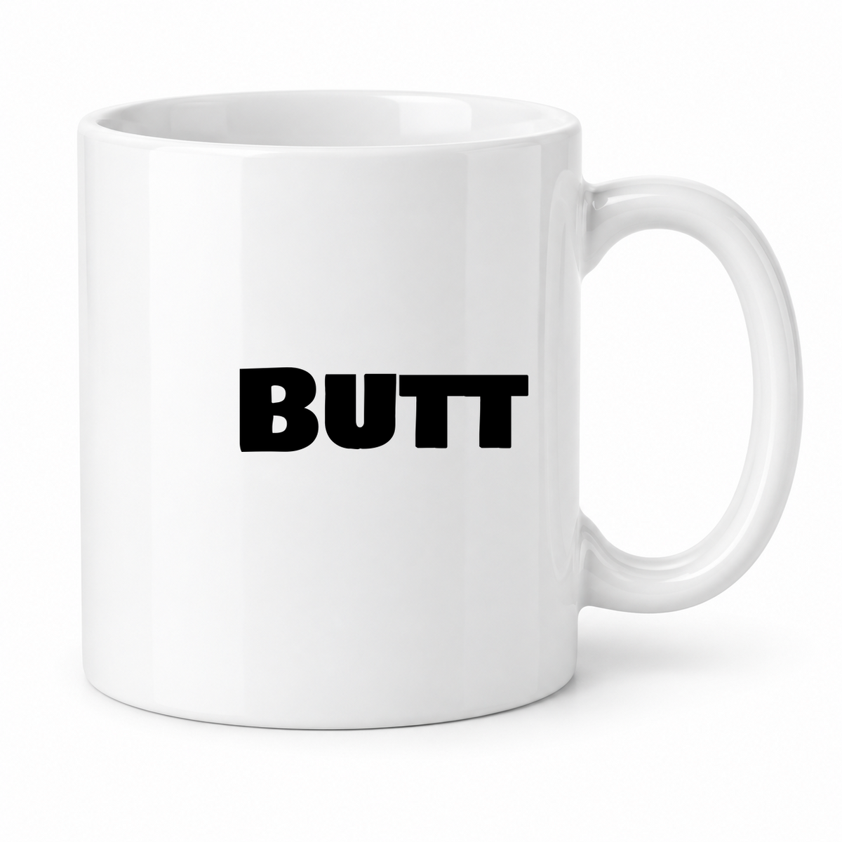 Butt Mug in white
