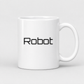 Robot Mug in white