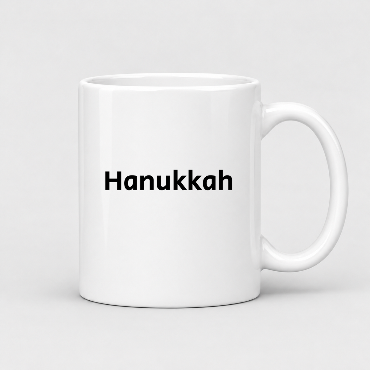 Hanukkah Mug in white