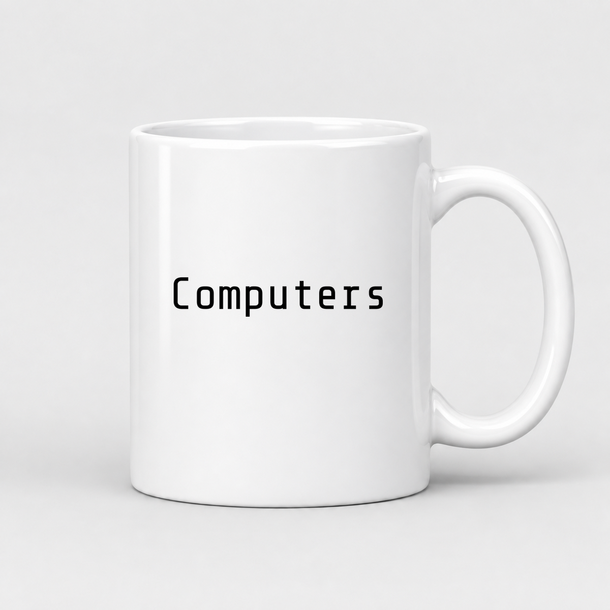 Computers Mug in white