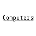 Computers die-cut sticker