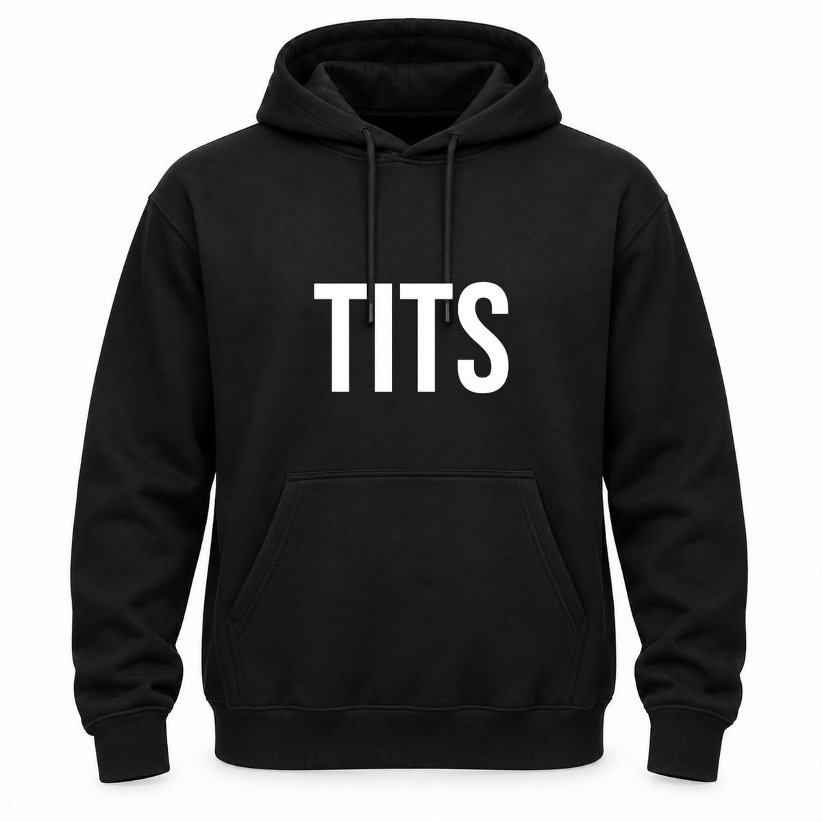 Tits Hoodie in black