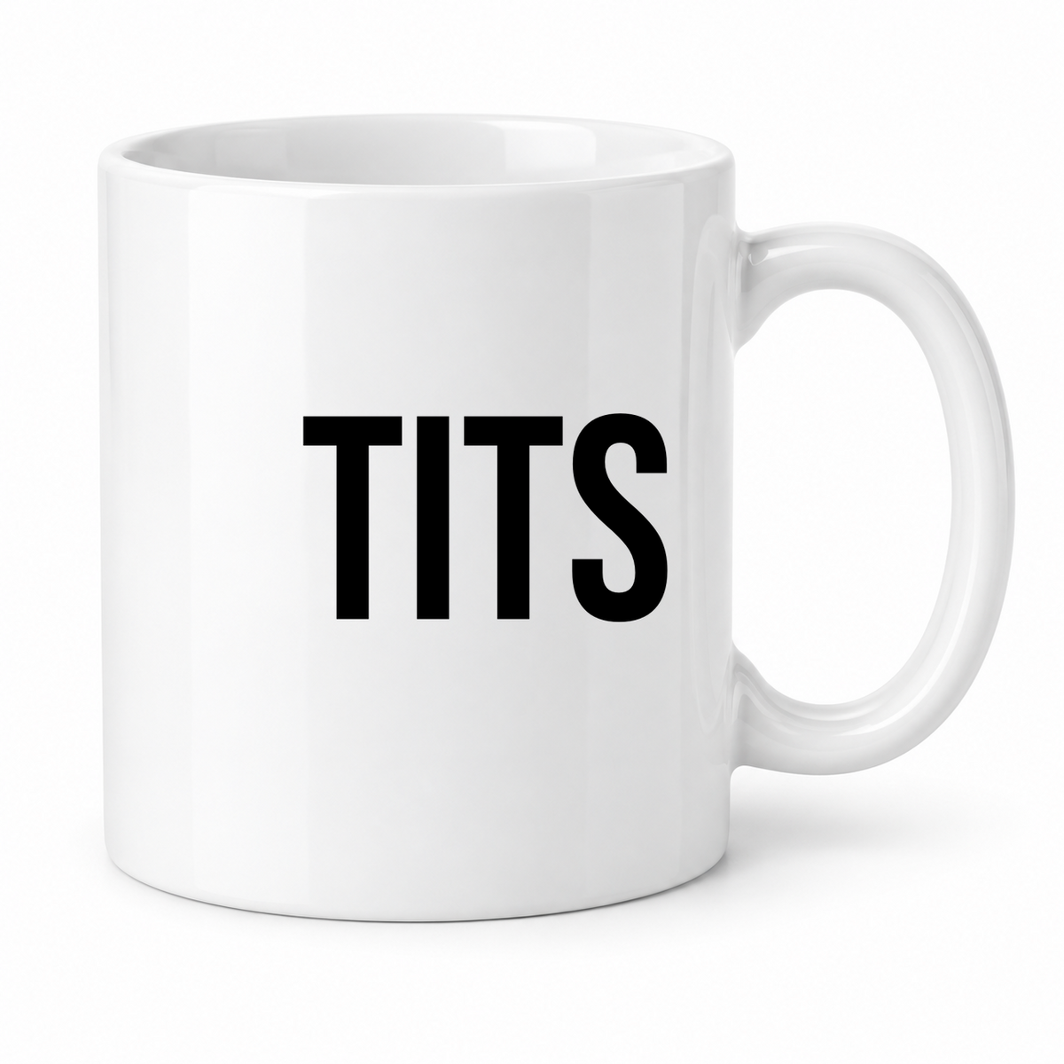 Tits Mug in white