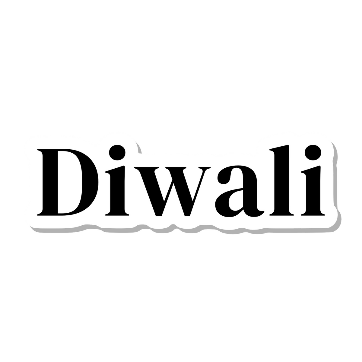 Diwali die-cut sticker