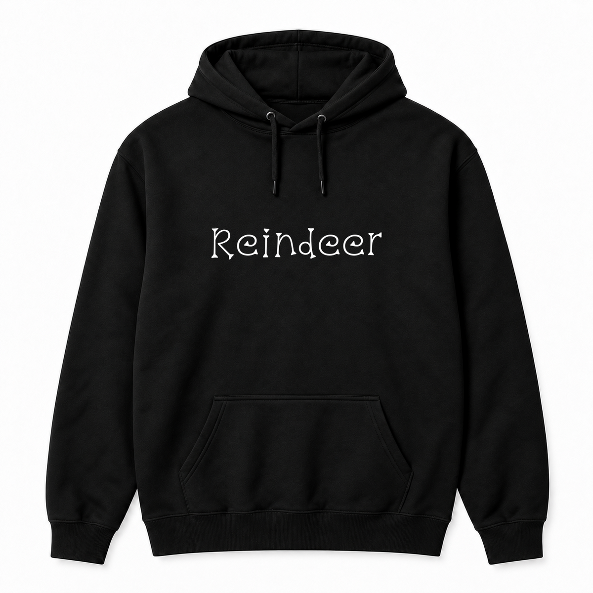 Reindeer Hoodie in black