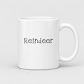 Reindeer Mug in white