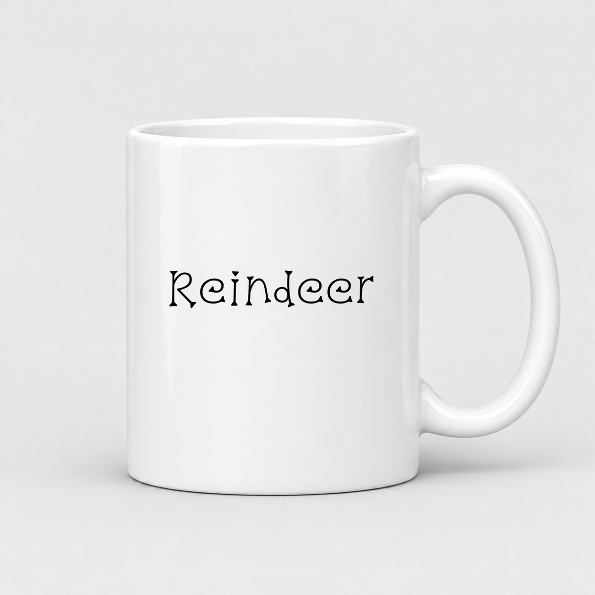 Reindeer Mug in white