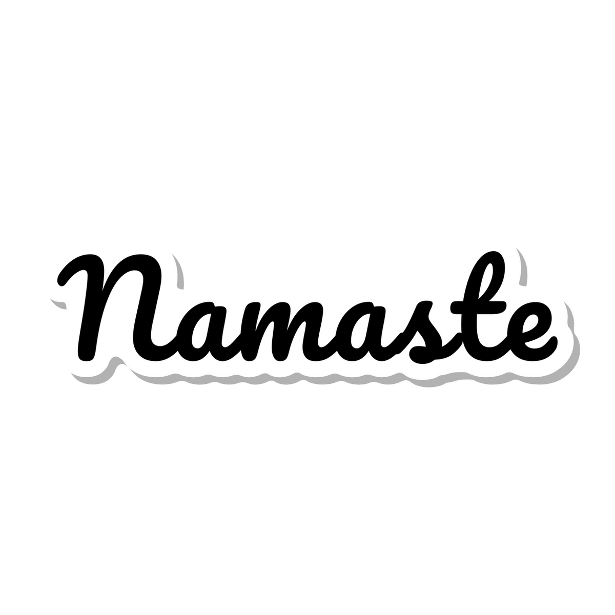 Namaste die-cut sticker