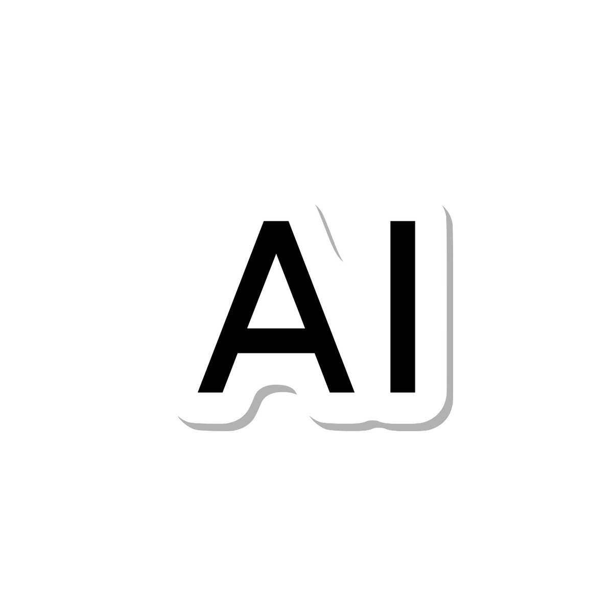 AI die-cut sticker