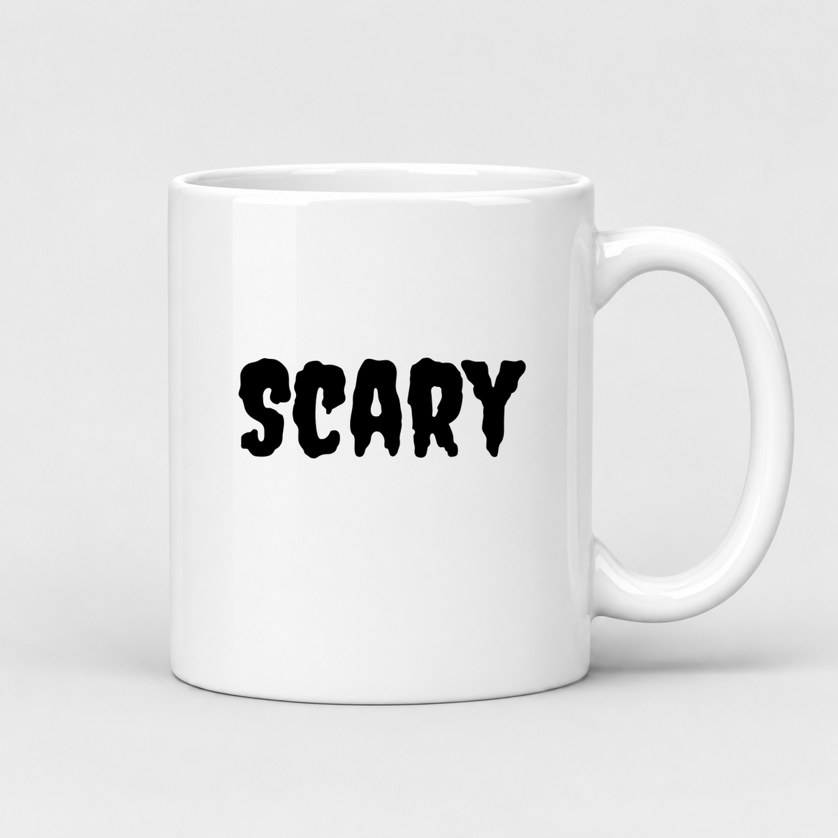 Scary Mug in white