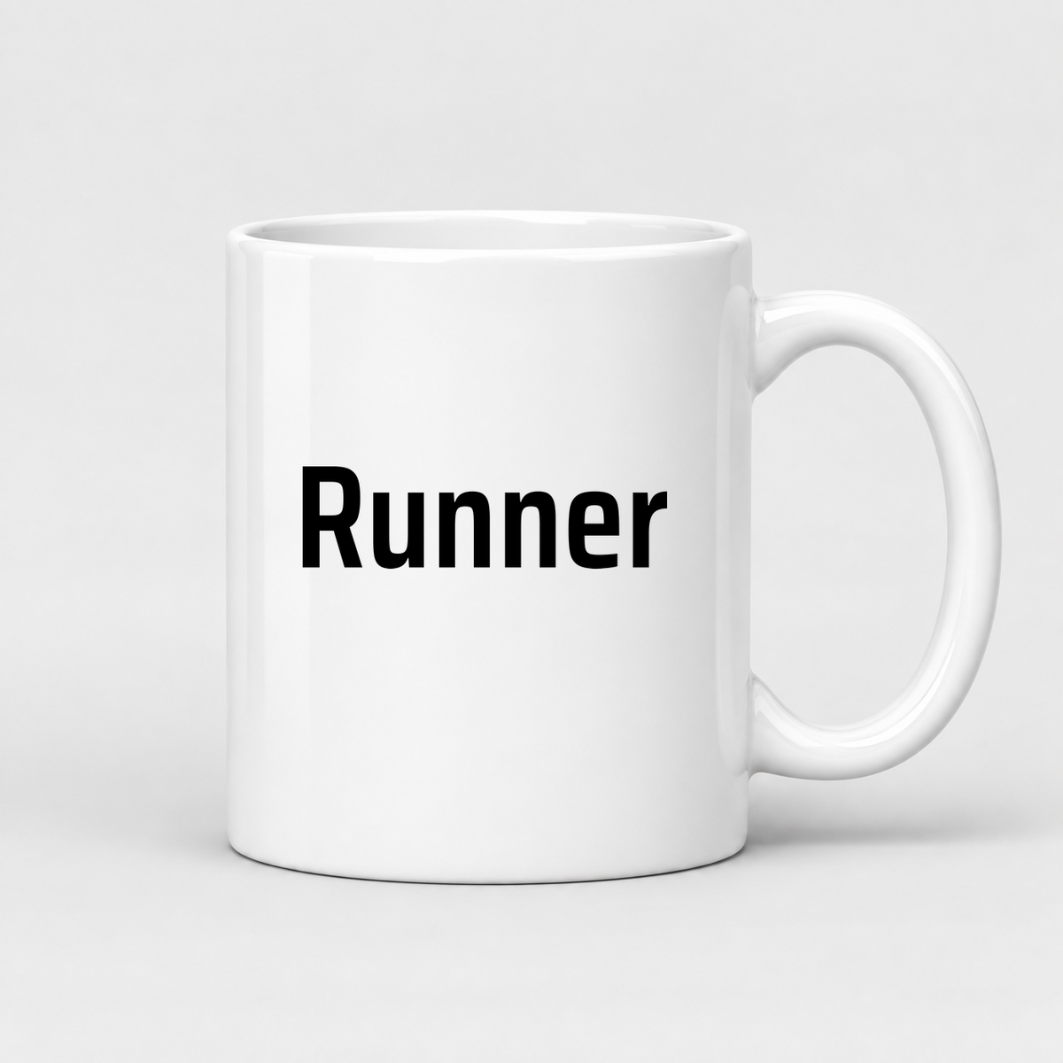 Runner Mug in white