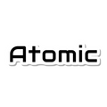 Atomic die-cut sticker