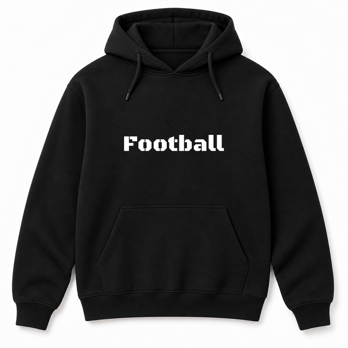 Football Hoodie in black