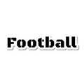 Football die-cut sticker