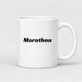 Marathon Mug in white